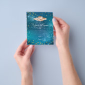 UFO in het kunstmelkwegstelsel Flyer (Hand)