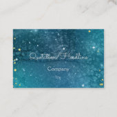 UFO in het kunstmelkwegstelsel Visitekaartje (Achterkant)