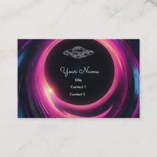 UFO in het zwarte gat Visitekaartje