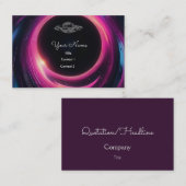 UFO in het zwarte gat Visitekaartje (Voorkant / Achterkant)