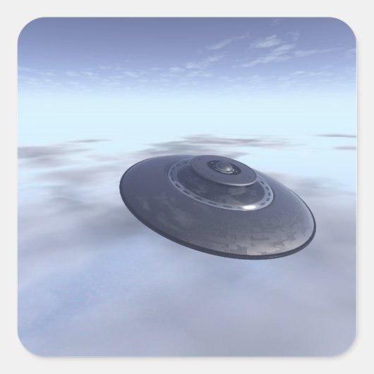 UFO in Sticker (Voorkant)
