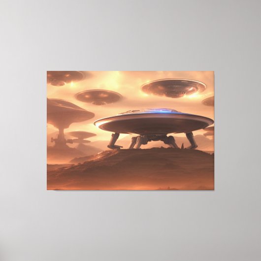 UFO-indringercanvas afdrukken (Voorkant)