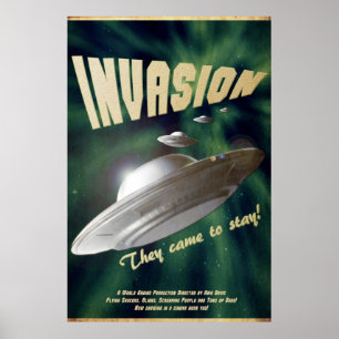 UFO-invasie - Poster film