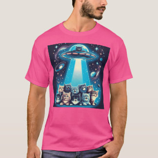 UFO-katteninvasie T-shirt