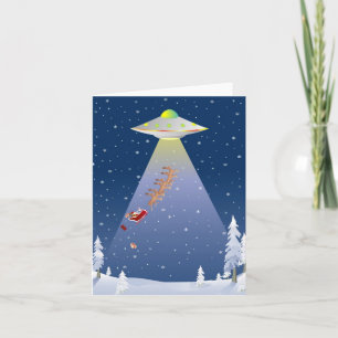 UFO-kerstkaart Feestdagen Kaart
