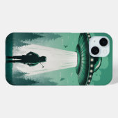 UFO-landing Case-Mate iPhone Case (Achterkant (horizontaal))