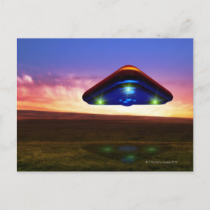 UFO-lichten Briefkaart