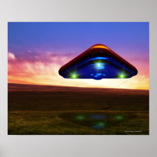 UFO-lichten Poster
