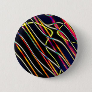 UFO-lichttrails - 2 - Gepersonaliseerd Ronde Button 5,7 Cm