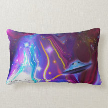 UFO magenta Dimensions Pillow