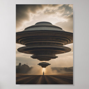 UFO met hoge energie Poster