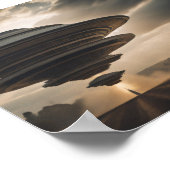 UFO met hoge energie Poster (Hoek)