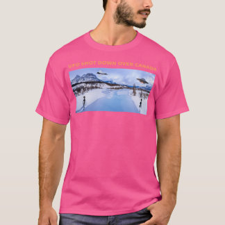 UFO neergeschoten boven Canada - Jet schiet vliege T-shirt