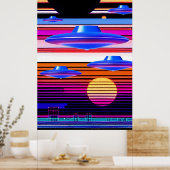 UFO-nostalgie Poster (Keuken)