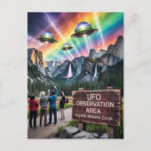 UFO-observatiegebied blijf alsjeblieft kalm Briefkaart (Voorkant)