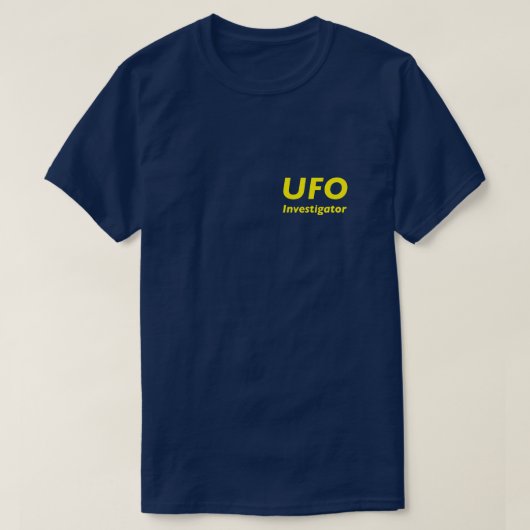 UFO-onderzoeker T-shirt (Design voorkant)