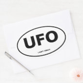 UFO OVALE STICKER (Envelop)