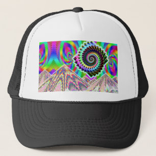 UFO over de bergen... Visionary ART Trucker Pet