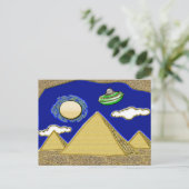 UFO over Egypte Briefkaart (Staand voorkant)