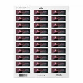 UFO over Powerlines 2-label Etiket (Full Sheet)