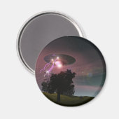 UFO over Powerlines 2 Magnet Magneet (Voorkant / Achterkant)