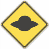 UFO-oversteek Sticker (Voorkant)