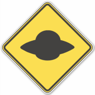 UFO-oversteek Sticker