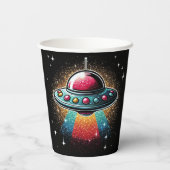 UFO papieren beker! Bekers (Achterkant)