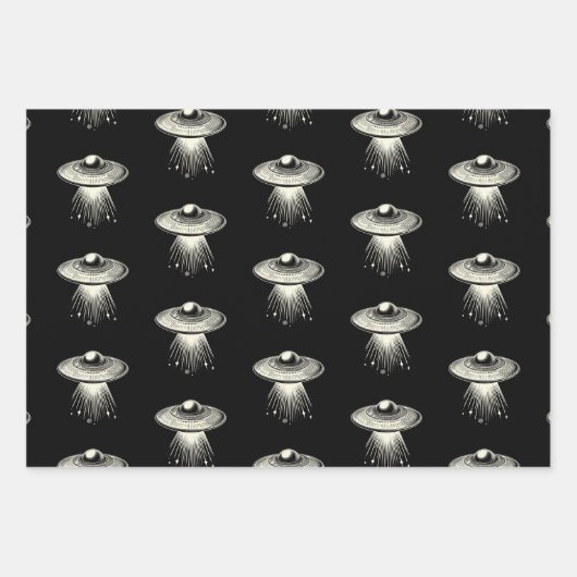 UFO-papiervlootset met onmiddellijke verpakking 3 Inpakpapier Vel (Voorkant)