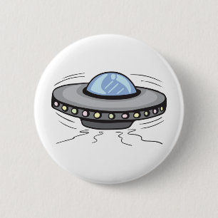 UFO!  Personaliseerbaar! Ronde Button 5,7 Cm