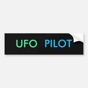 UFO PILOT-bumpersticker Bumpersticker