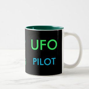 UFO PILOT-mok Tweekleurige Koffiemok