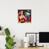 Ufo Pin-up Poster (Thuiskantoor)