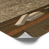 UFO-piramidebouwmachines Poster (Hoek)