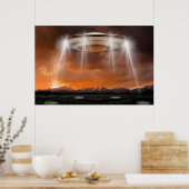UFO Poster - Arriving (Keuken)
