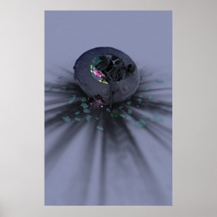 UFO-Poster omlaag Poster