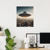 UFO-Poster Poster (Thuiskantoor)