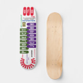 UFO PROJECT JEHOVAH Skateboard, 7¾" Deck Skateboard (Voorkant)
