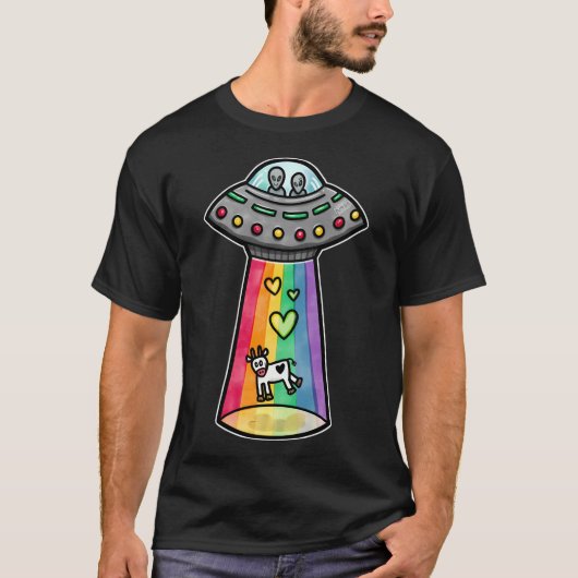 Ufo Rainbow T-shirt (Voorkant)