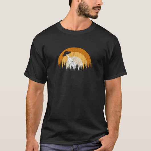 UFO Retro Forest T-shirt (Voorkant)