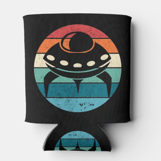 UFO Retro Sunset Blikjeskoeler (Achterkant)