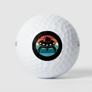 UFO Retro Sunset Golfballen