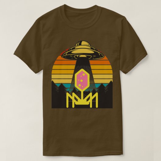 UFO RETRO  SUNSET PHAGE Micro T-shirt (Design voorkant)