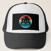 UFO Retro Sunset Trucker Pet (Voorkant)