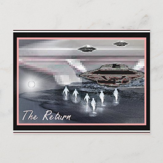 UFO - Return Briefkaart (Voorkant)