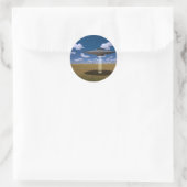 UFO RONDE STICKER (Tas)