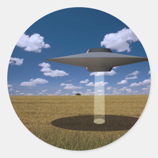 UFO RONDE STICKER (Voorkant)