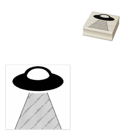 UFO 	RUBBERSTEMPEL (Gestempeld)