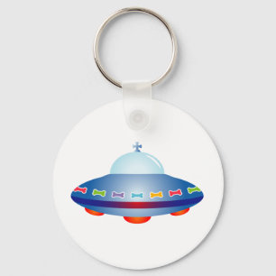 UFO-ruimteschip Sleutelhanger
