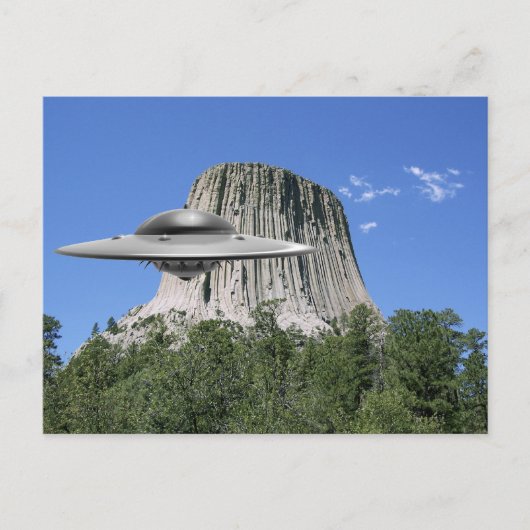 UFO Salamander in Devils Tower Briefkaart (Voorkant)